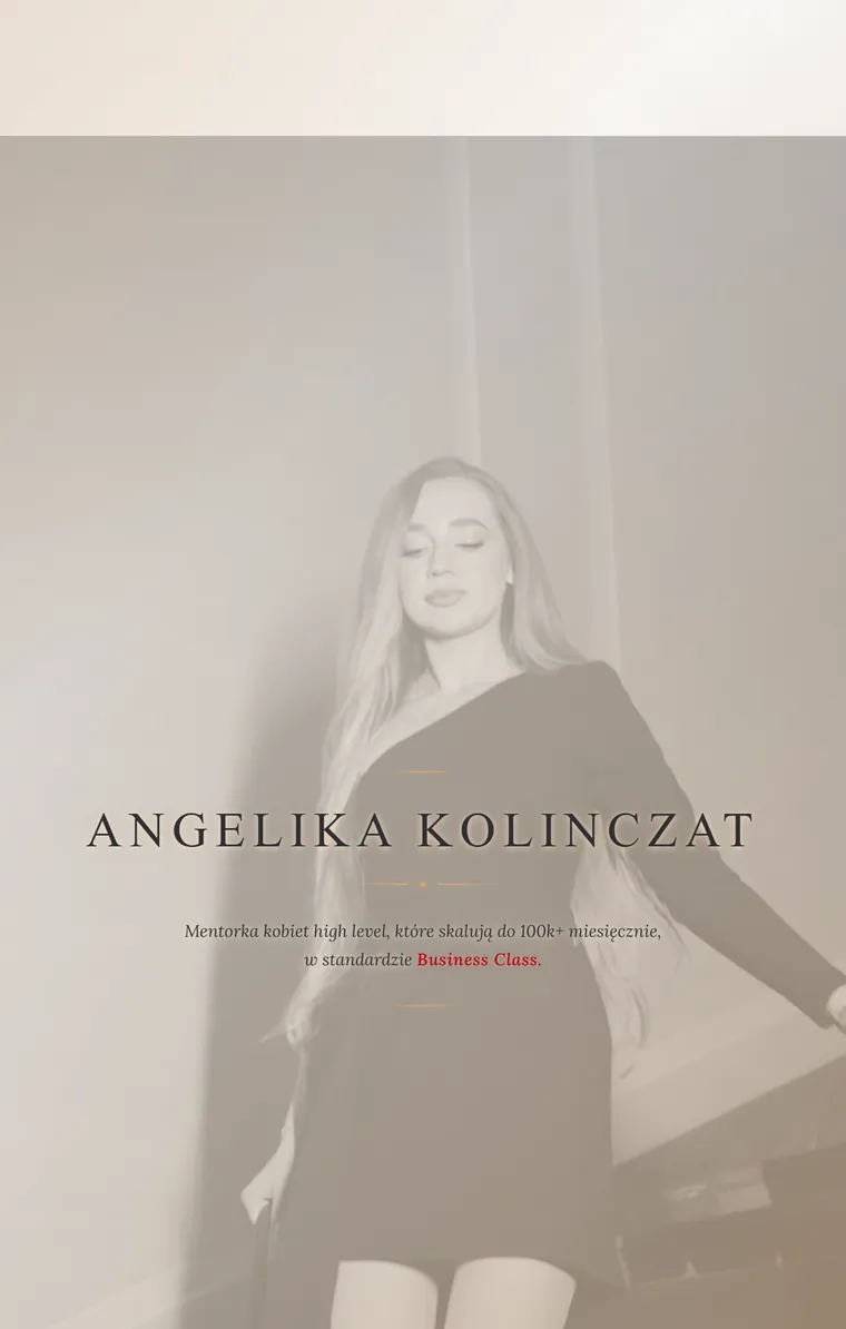Strona i platforma kursowa Angeliki Kolinczat