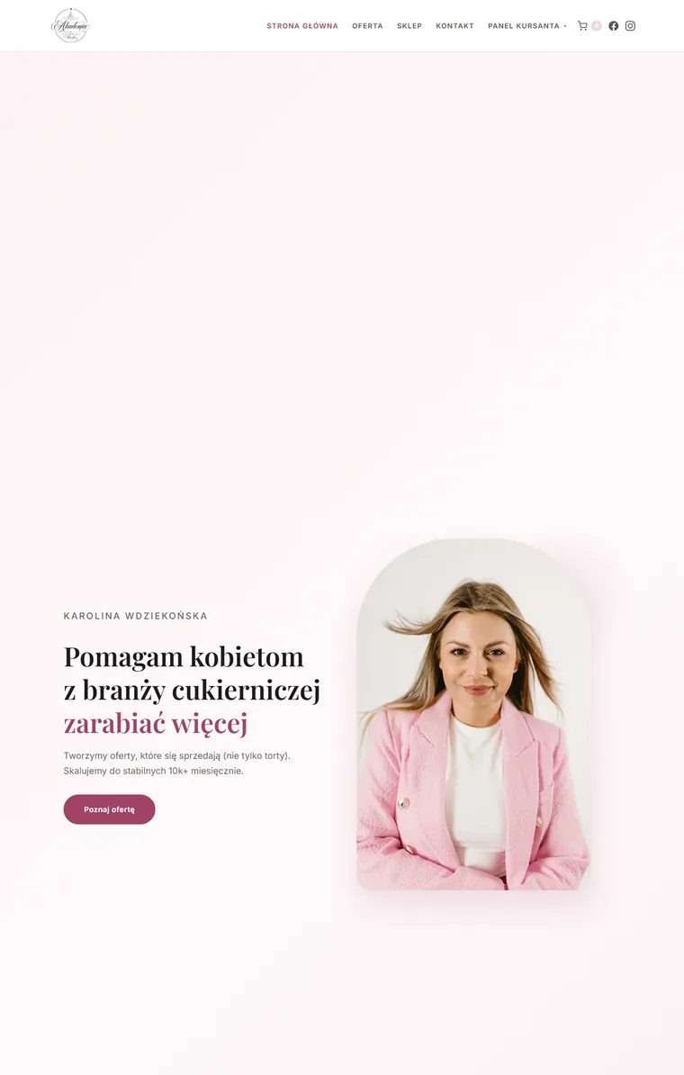 Strona i platforma kursowa Kai Wdziękońskiej