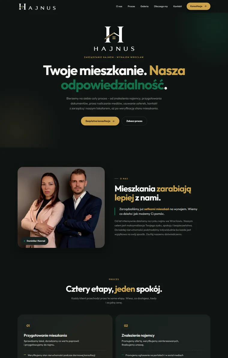 Strona firmowa Hajnus